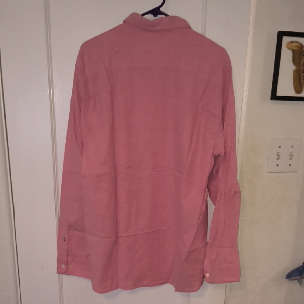 Tommy Hilfiger | Men's Casual Pink Shirt - Picture 7 of 7